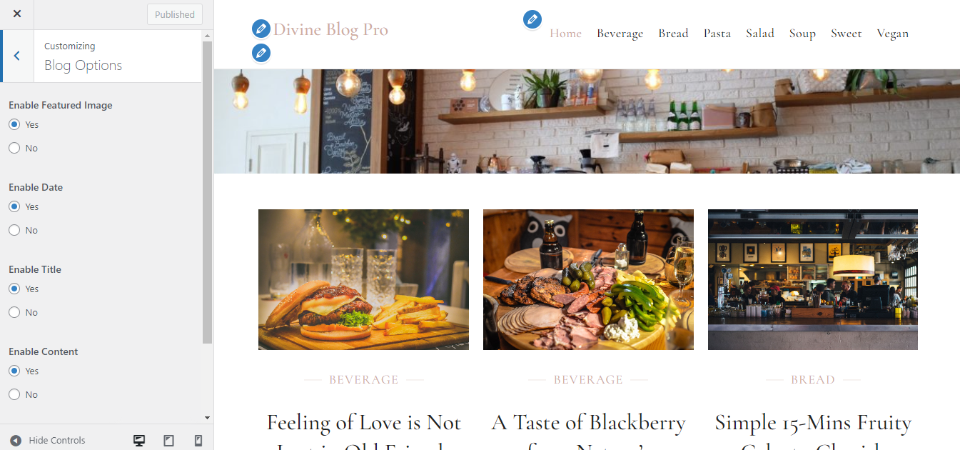 How to Setup Blog Options? – Kortez Themes